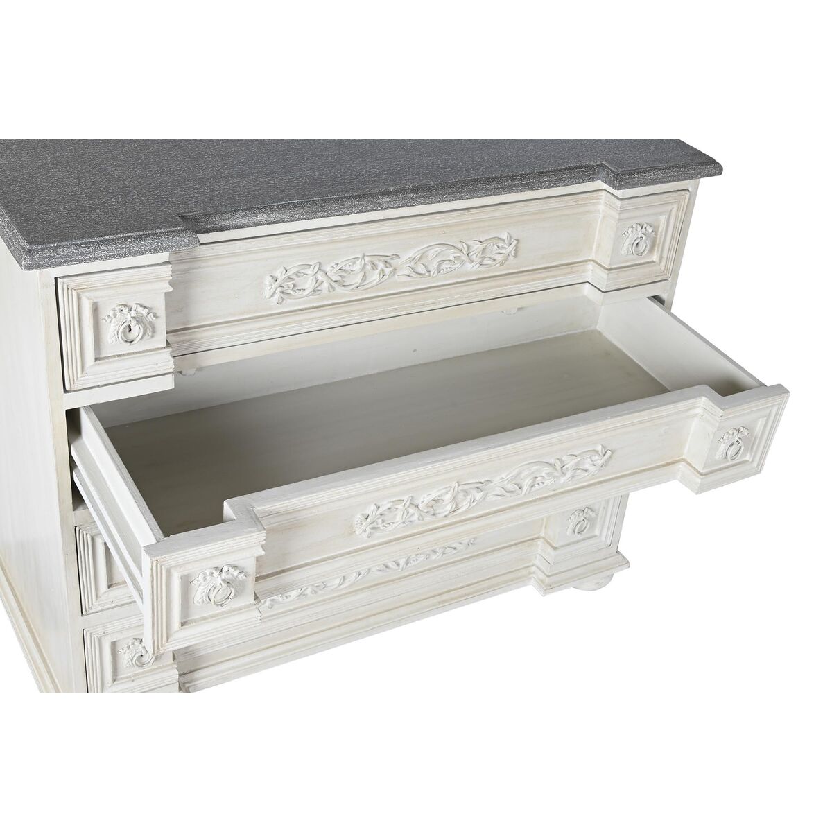 Byrå DKD Home Decor 100 x 50 x 83,5 cm Grå Beige Mörkgrå Mangoträ Trä MDF - 6