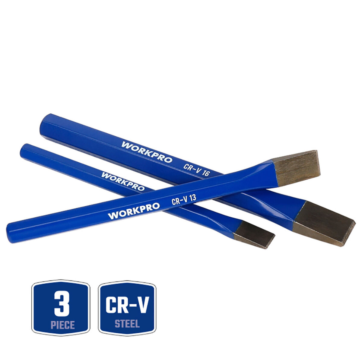 Mejselset Workpro 3 Delar - 2