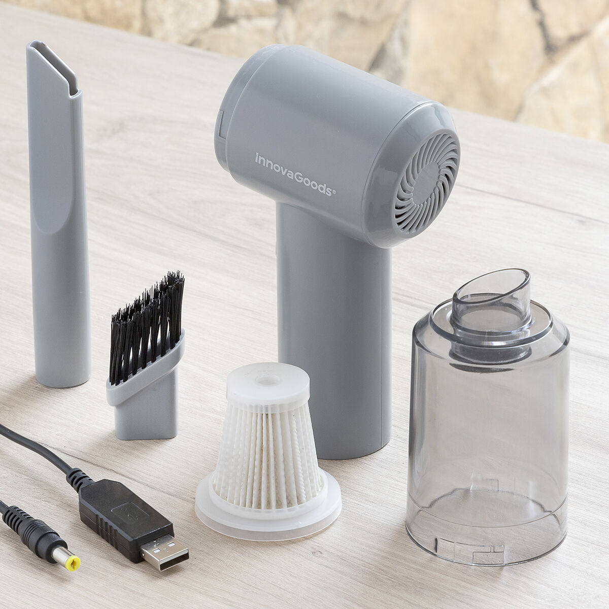 Mini Trådlös Laddningsbar Handdammsugare Recuum InnovaGoods - 6