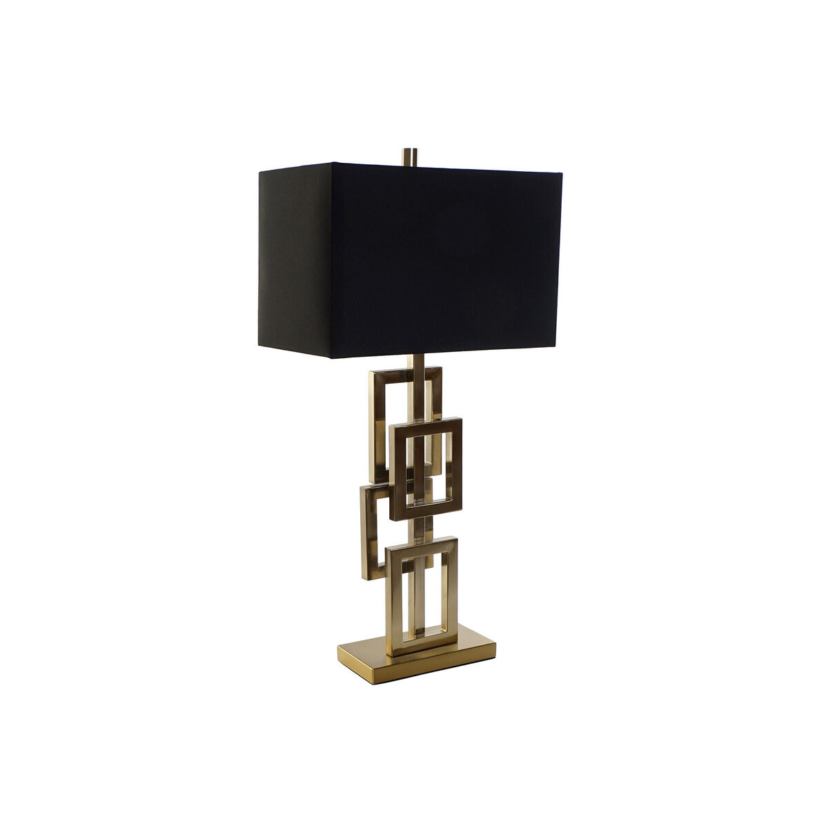 Bordslampa DKD Home Decor Svart Gyllene Metall 60 W 240 V 38 x 23 x 78 cm