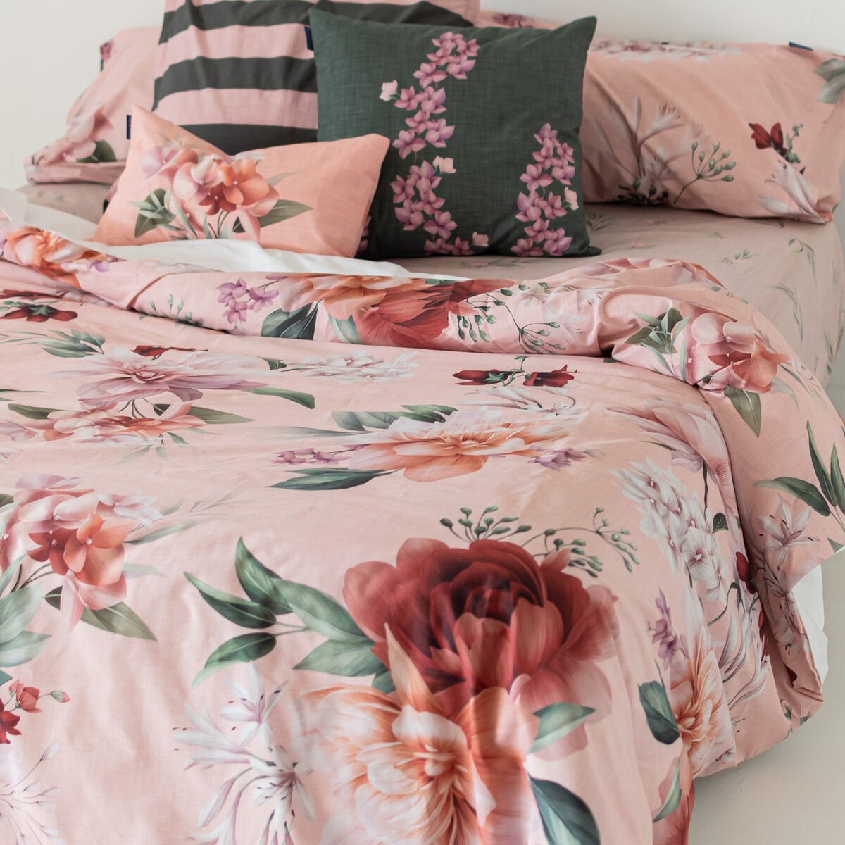 Påslakan HappyFriday Summer Floral Multicolour 260 x 240 cm - 4