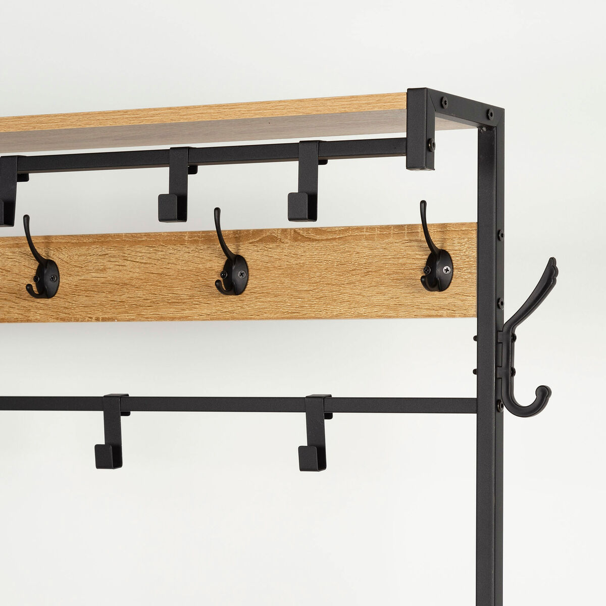 Klädhängare med hylla Max Home Stål Melamin spånskiva Minimalistisk 102 x 180 x 40 cm - 3