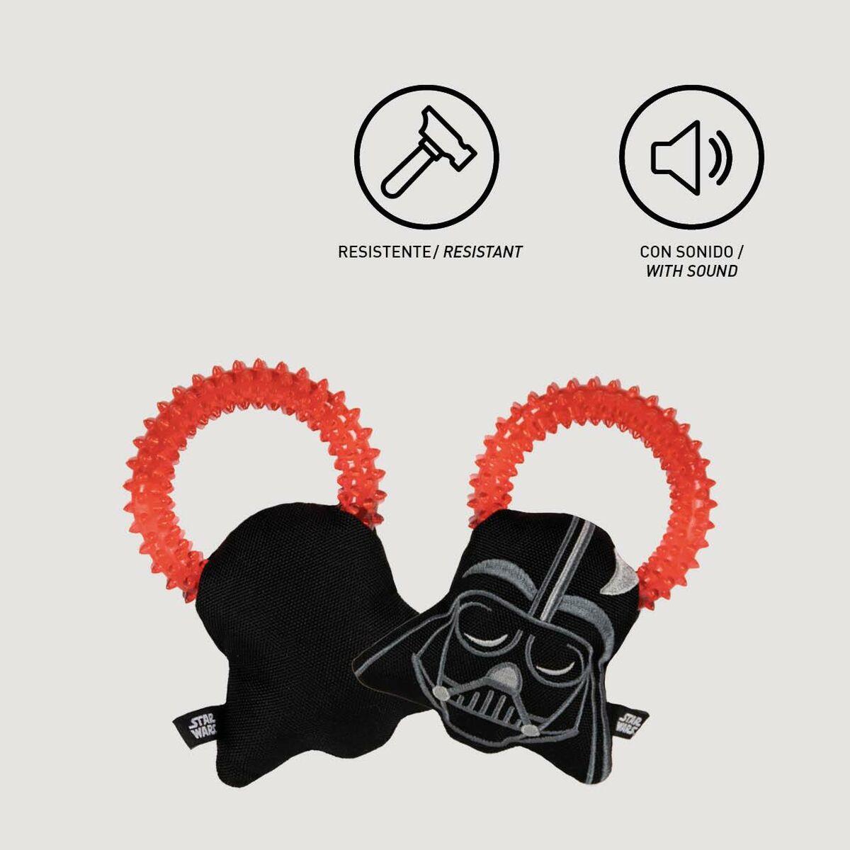 Hundleksak Star Wars Svart Röd 100 % polyester 13 x 5 x 23 cm - 3