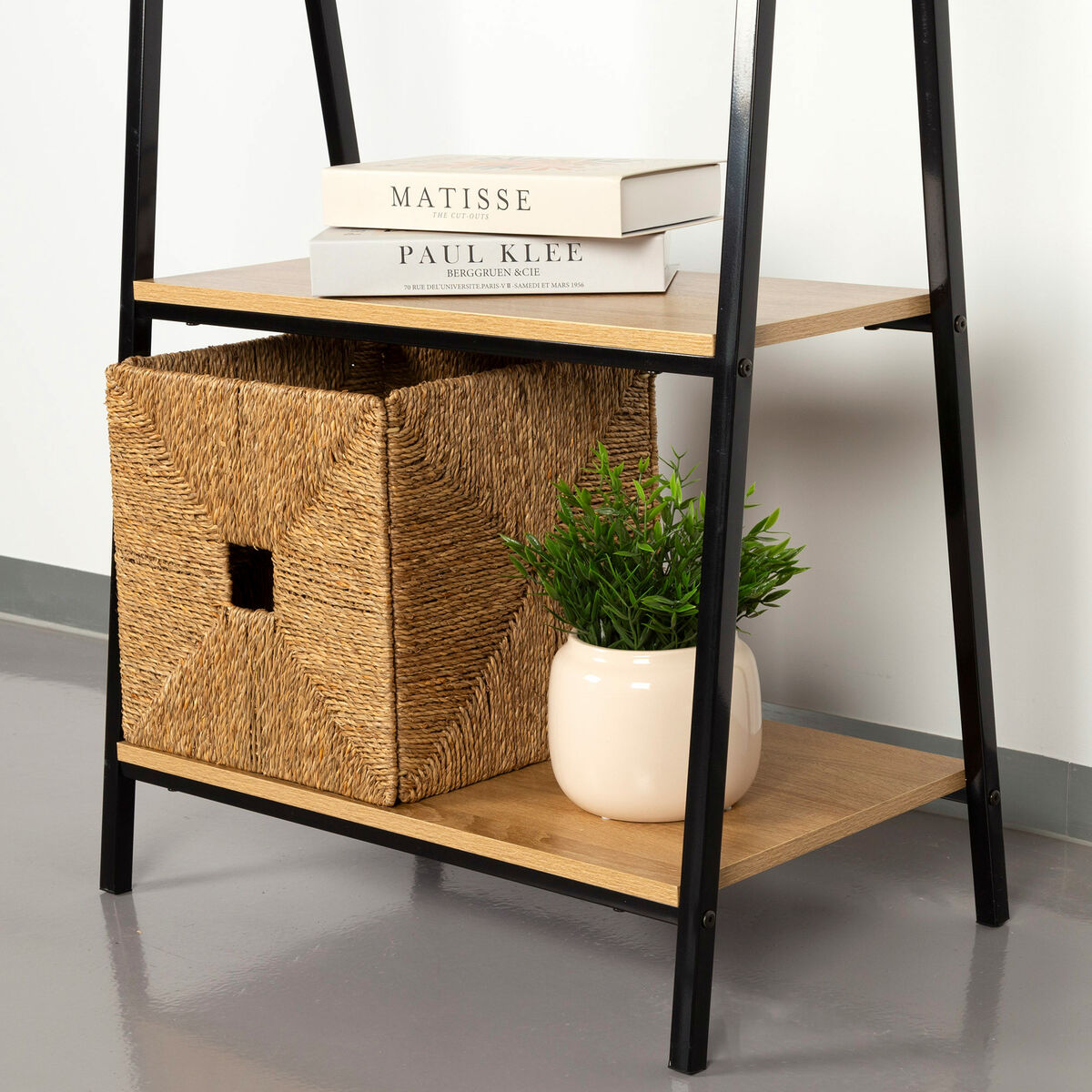Klädhängare med hylla Max Home Stål Melamin spånskiva Minimalistisk 64 x 150 x 40 cm - 5