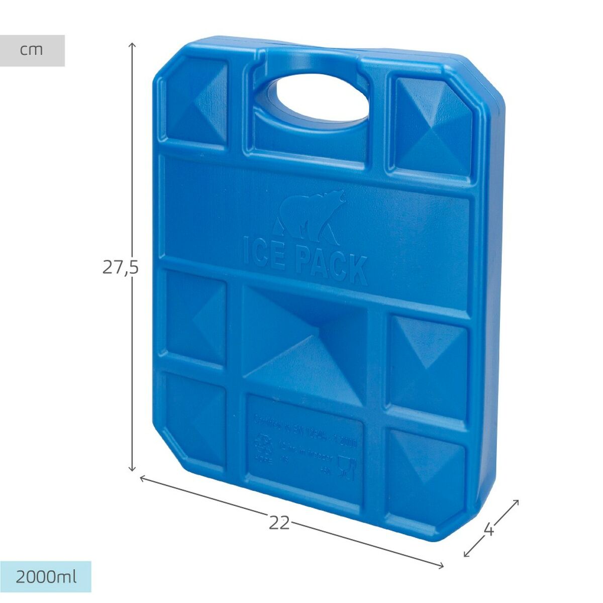 Isklamp Aktive Blå 2 Kg 22 x 27,5 x 4 cm (6 antal) - 4