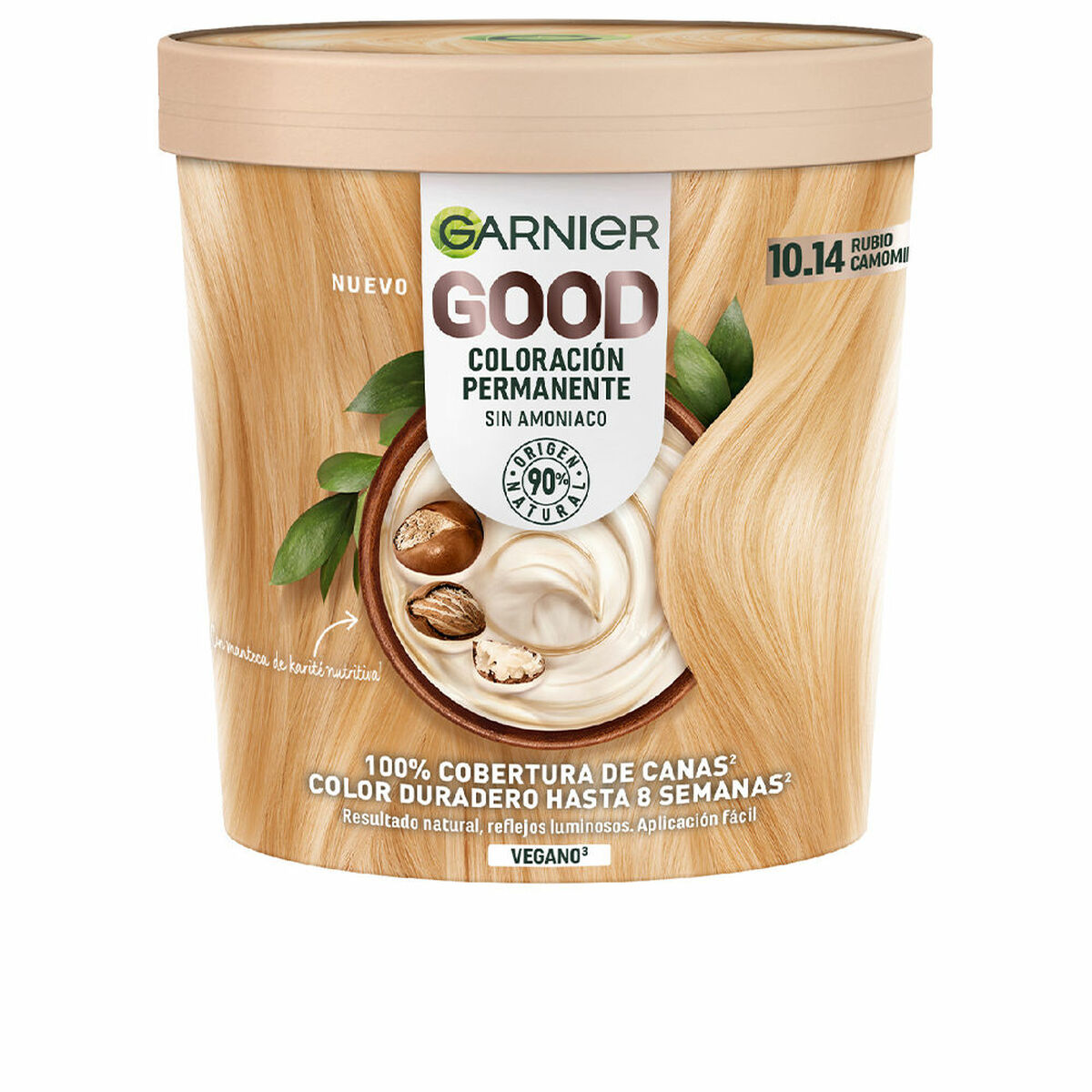 Permanent färg Garnier Good Blont Nº 10.14 Nº 10.14 Rubio Camomila 217 ml (1 antal)