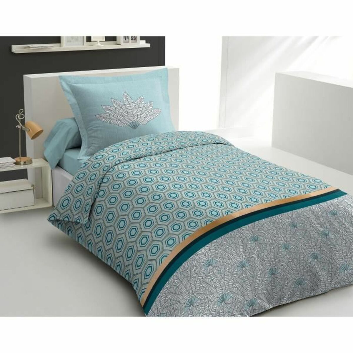 Täckslagsset HOME LINGE PASSION Grön 140 x 200 cm - 2