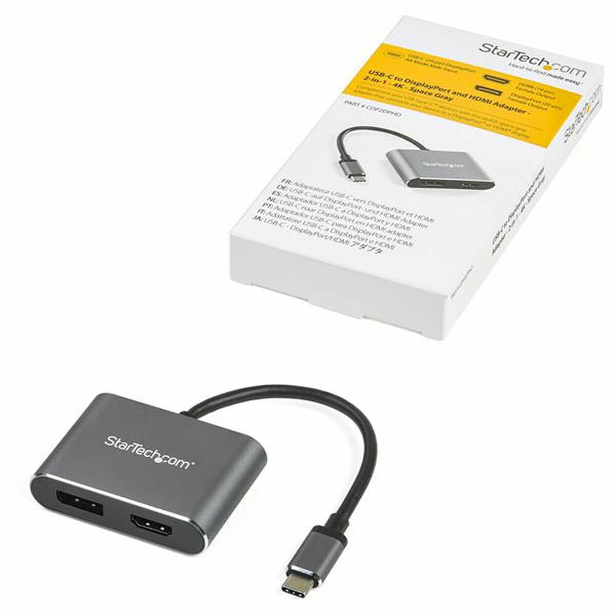 USB C till HDMI/DisplayPort Adapter Startech CDP2DPHD 4K Ultra HD - 7