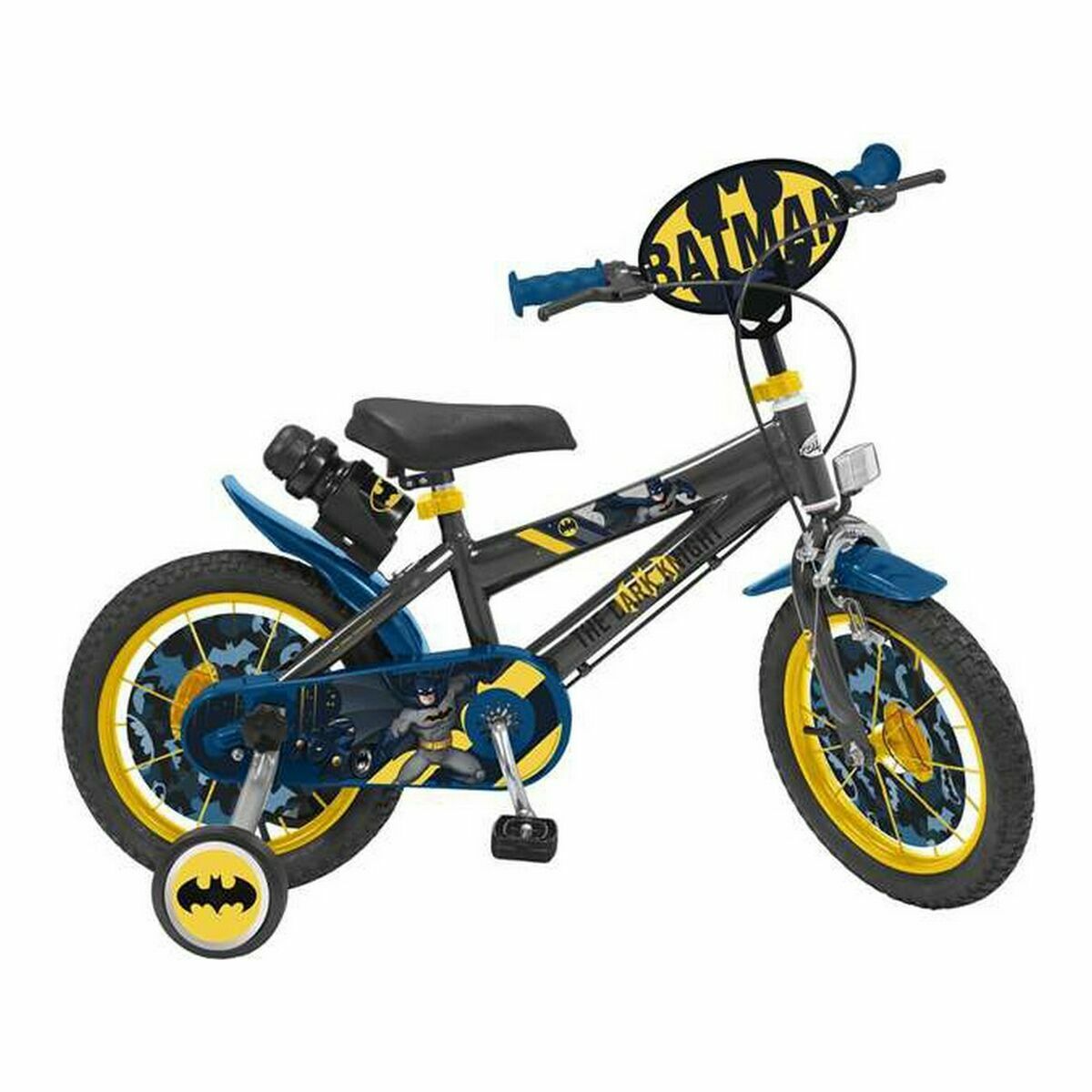 Barncykel BATMAN Toimsa TOI14913 Gul Blå Svart 14"