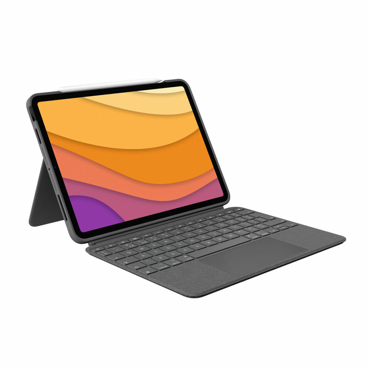 Väska till Läsplatta och Tangentbord Logitech iPad Air 2020 Grå Qwerty Spanska QWERTY