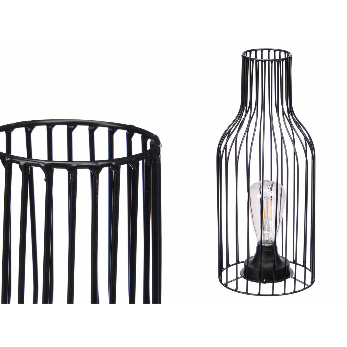 Bordslampa Gift Decor Svart Flaska (6 antal) - 3