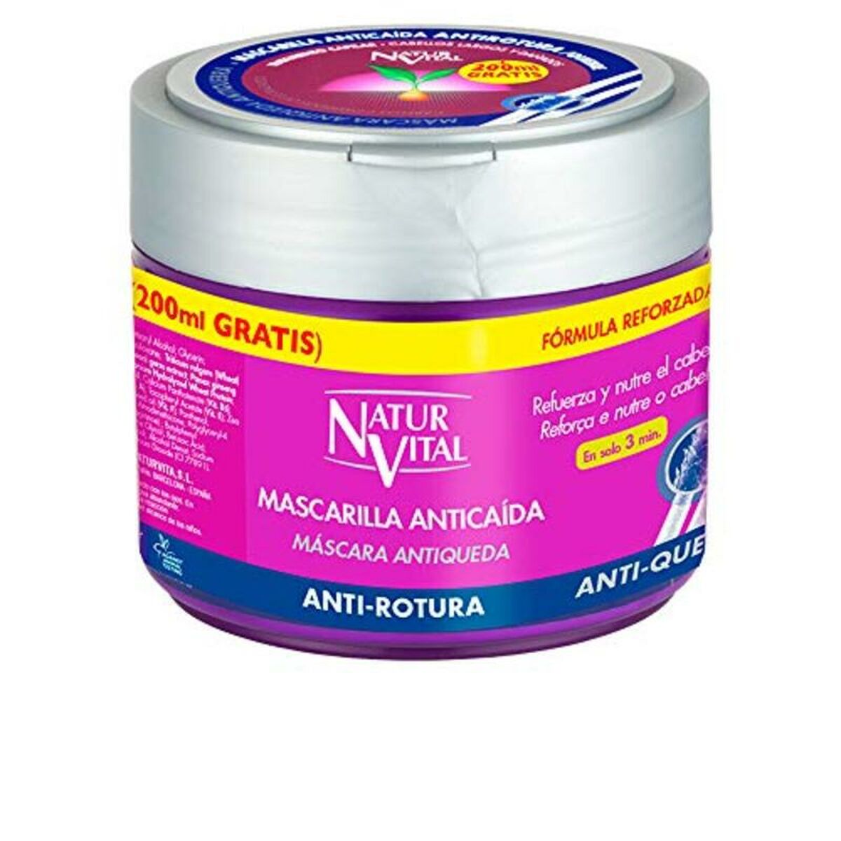 Håravfallsmotverkande hårmask Naturaleza y Vida Mascarilla Anticaída 500 ml - 5
