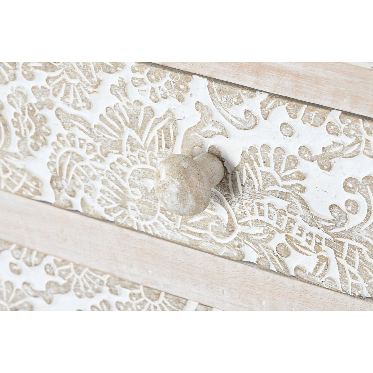 Kommod Home ESPRIT Vit Naturell Mangoträ Trä MDF 145 x 41 x 75 cm - 5