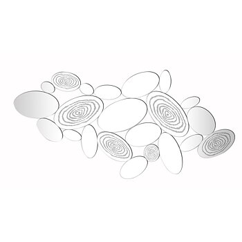 Väggspegel DKD Home Decor Svart Modern 119 x 2 x 61 cm 60 x 2 x 120 cm