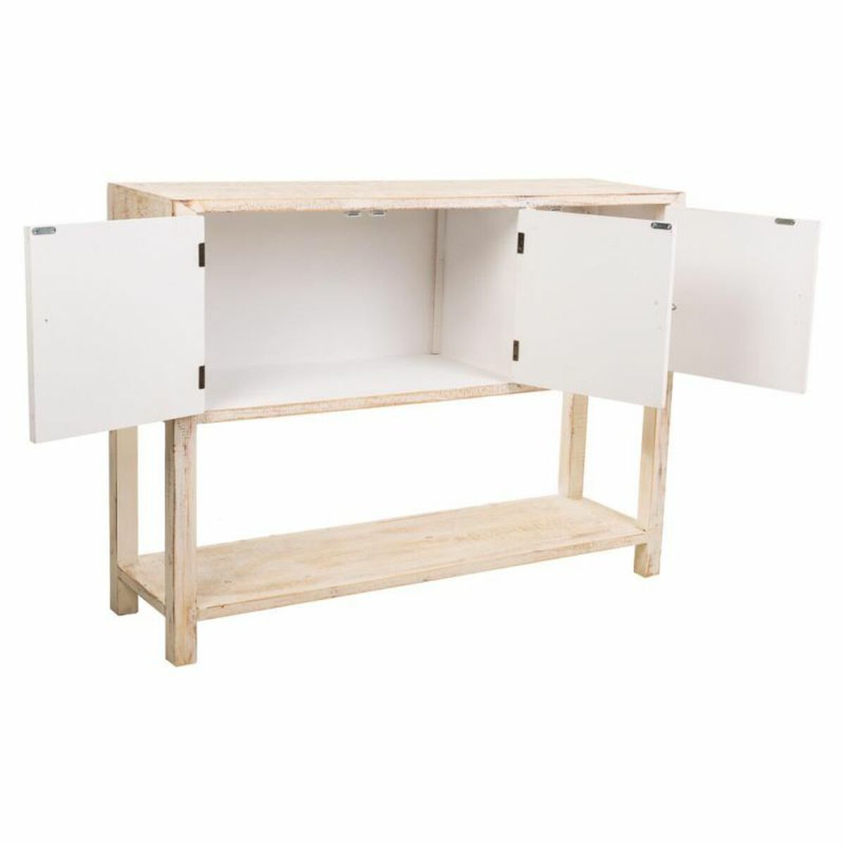 Skänk Alexandra House Living Blå Granträ Trä MDF 35 x 90 x 125 cm - 4
