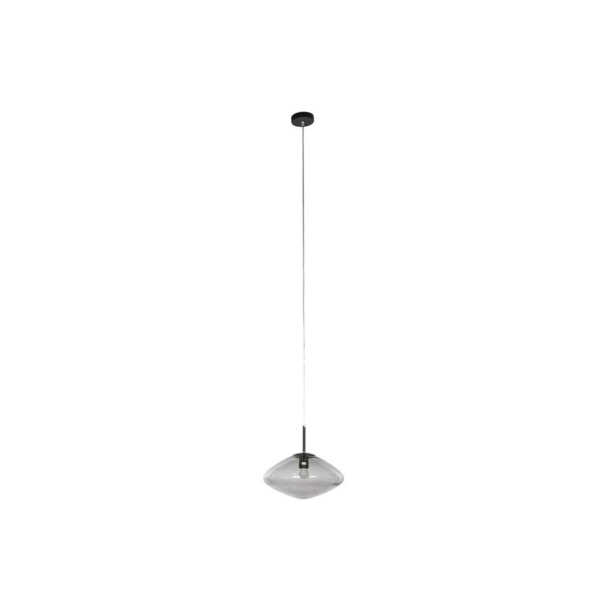Taklampa Home ESPRIT Grå Glas 50 W 36 x 36 x 20 cm