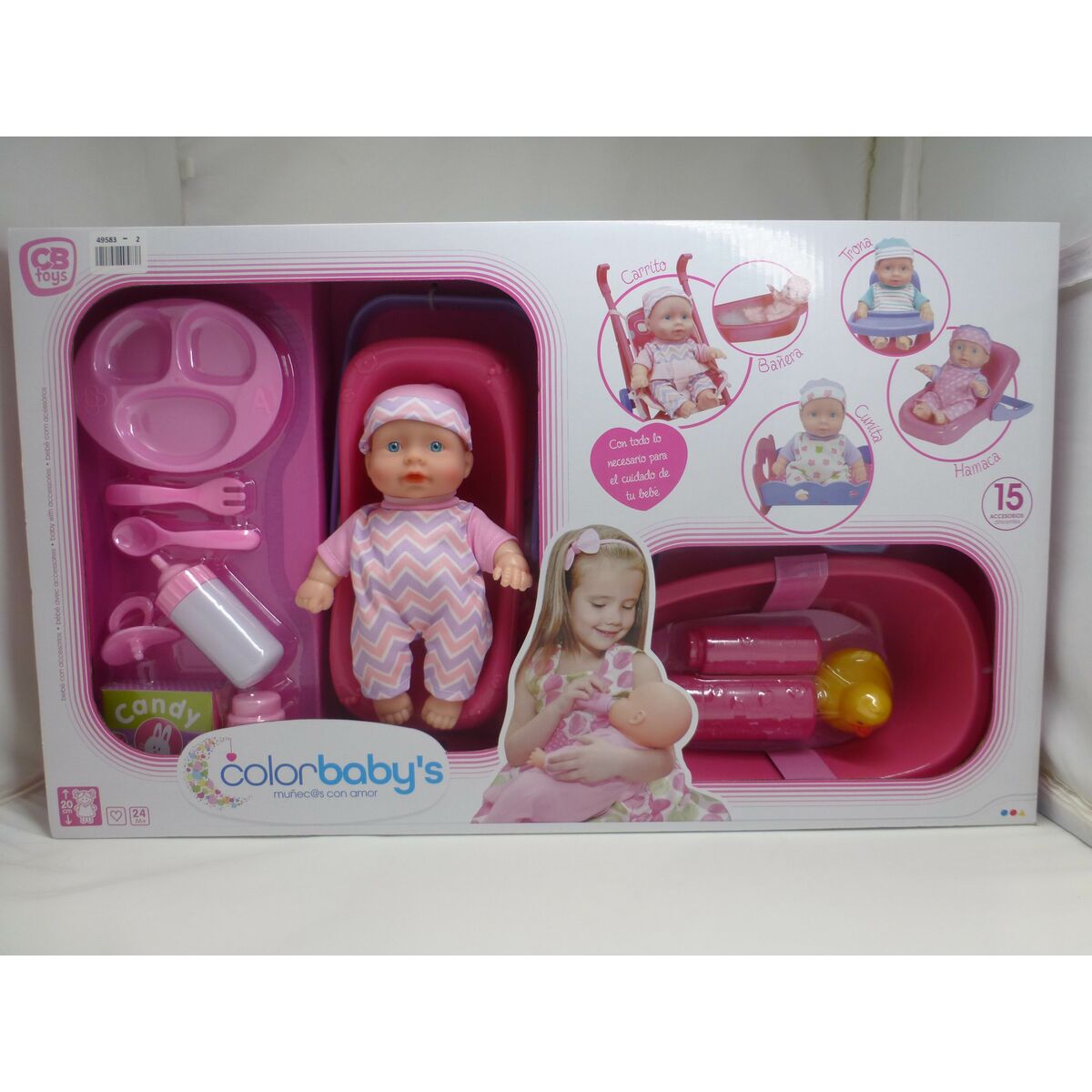 Docka tillbehör Colorbaby 2 antal - 10