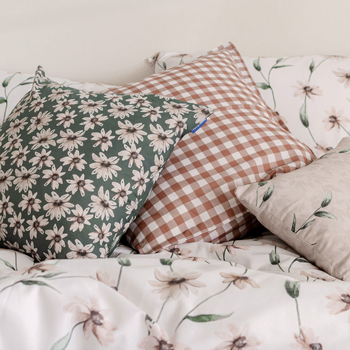Kuddfodral HappyFriday Tinny bloom  Multicolour 60 x 60 cm - 3