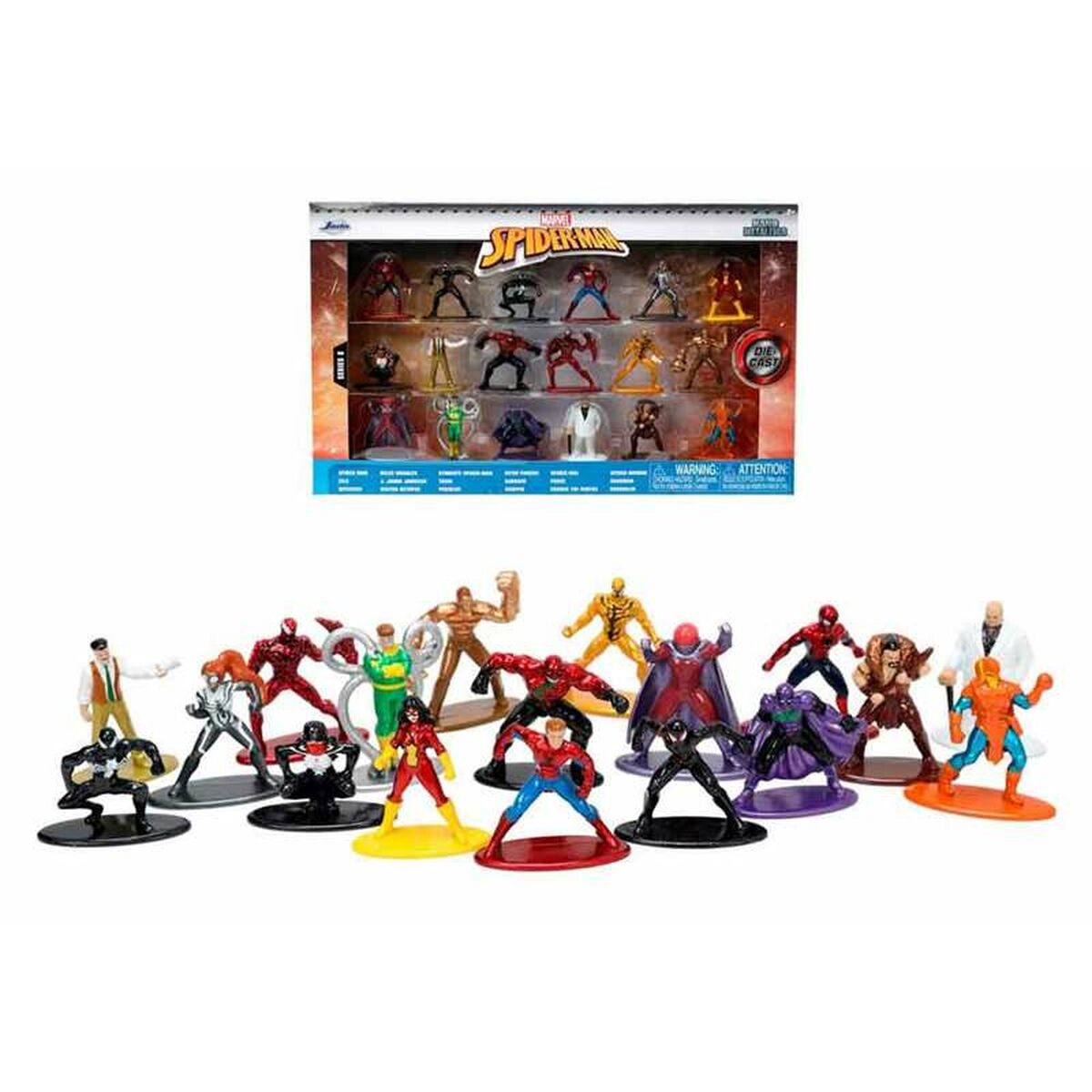 Sats med figurer Spider-Man 4 cm 18 Delar