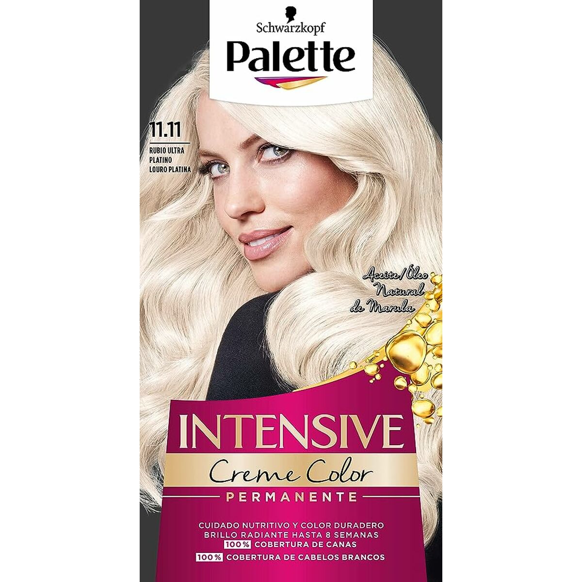 Permanent färg Schwarzkopf Intensive Platinablont Nº 11.11 Nº 11.11-Rubio Ultra Platino (1 antal) - 2