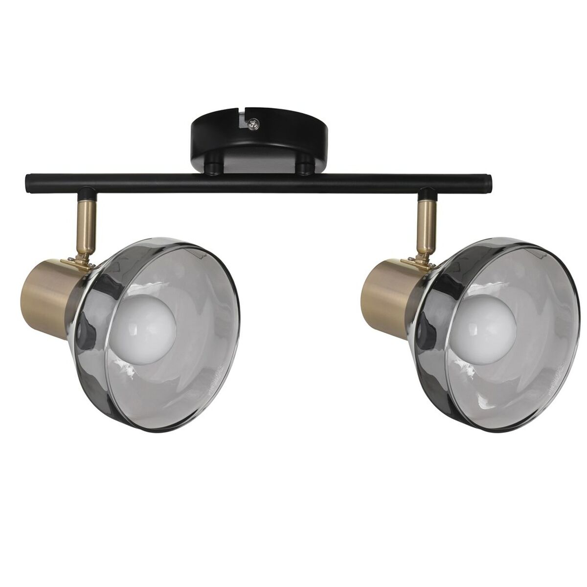 Taklampa Activejet AJE-LISA 2P Svart Gyllene Metall 40 W - 3