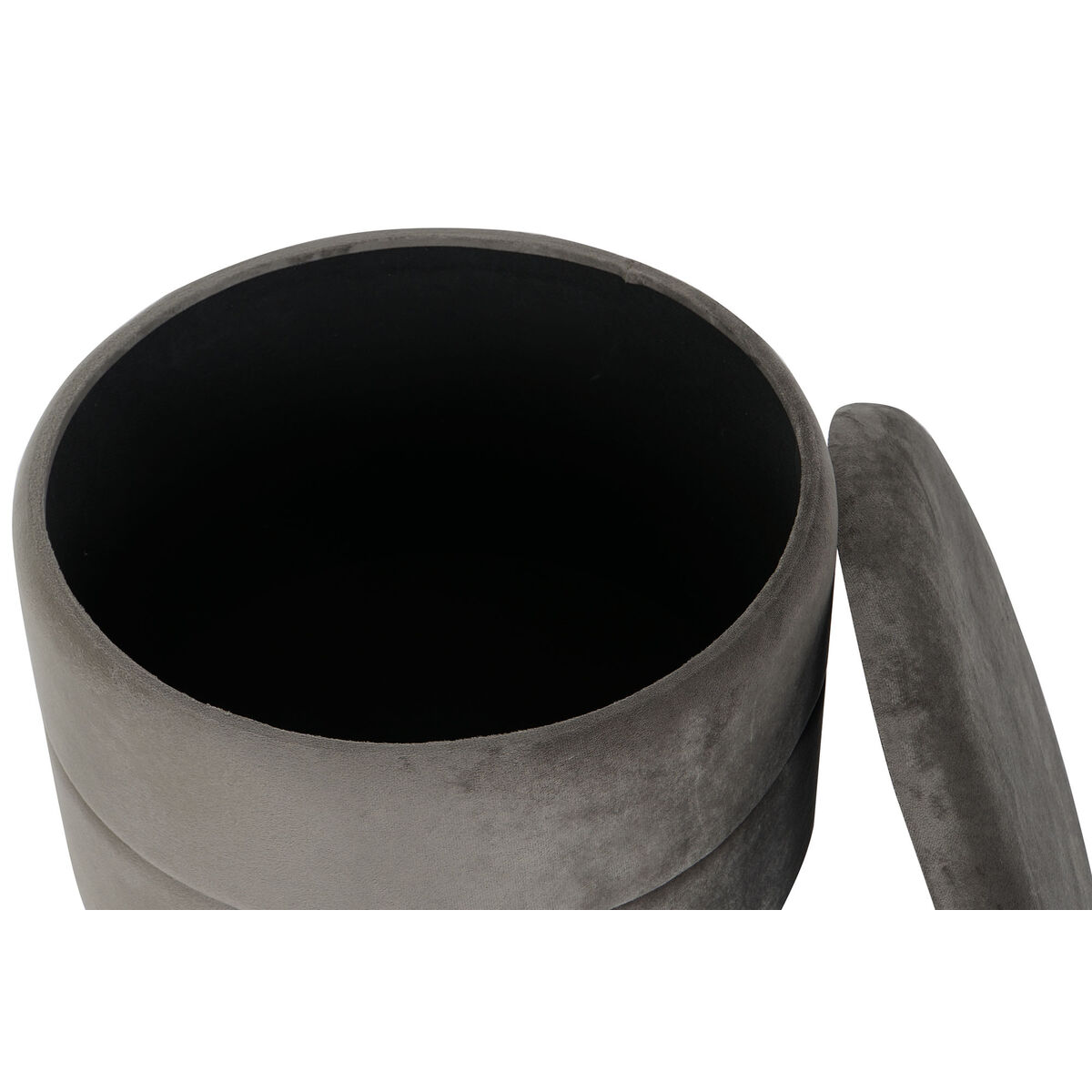 Fotpall DKD Home Decor Gyllene Mörkgrå Polyester Metall 38 x 38 x 41 cm - 3
