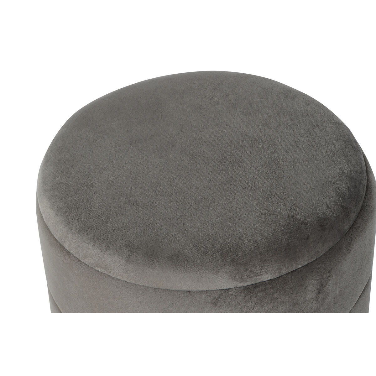 Fotpall DKD Home Decor Gyllene Mörkgrå Polyester Metall 38 x 38 x 41 cm - 5
