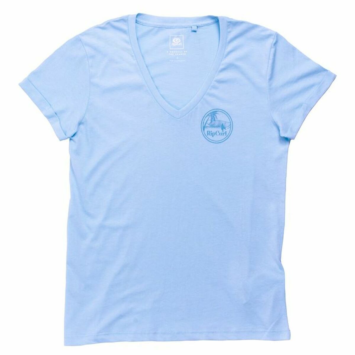 T-shirt med kortärm Dam Rip Curl Re-entry Ljusblå - 9
