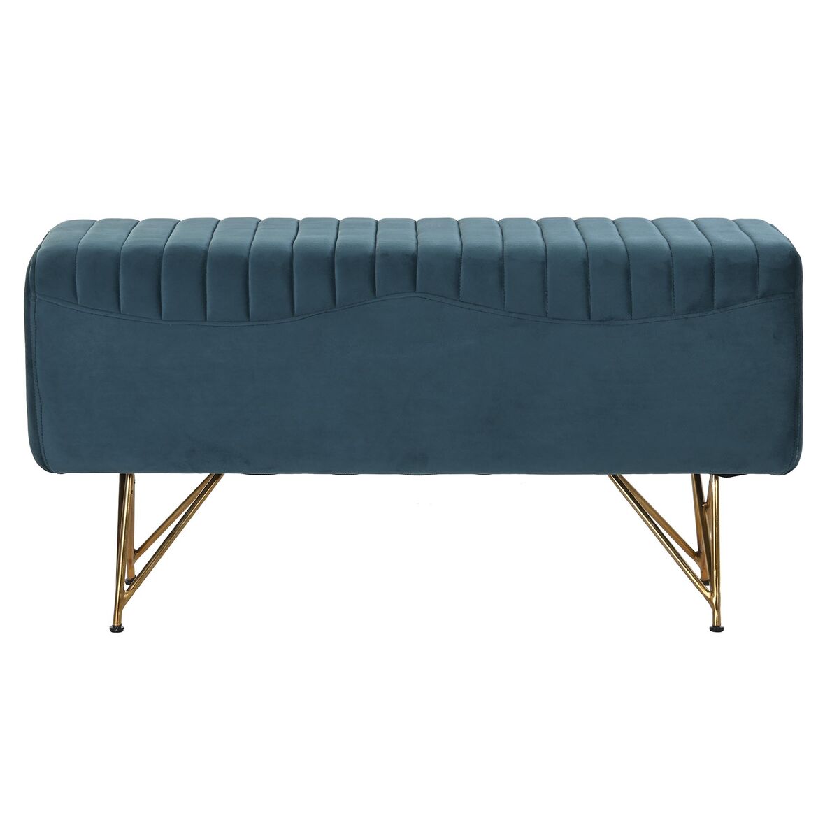 Sittpall DKD Home Decor   Turkos Polyester Metall Aluminium 90 x 31 x 47 cm - 7