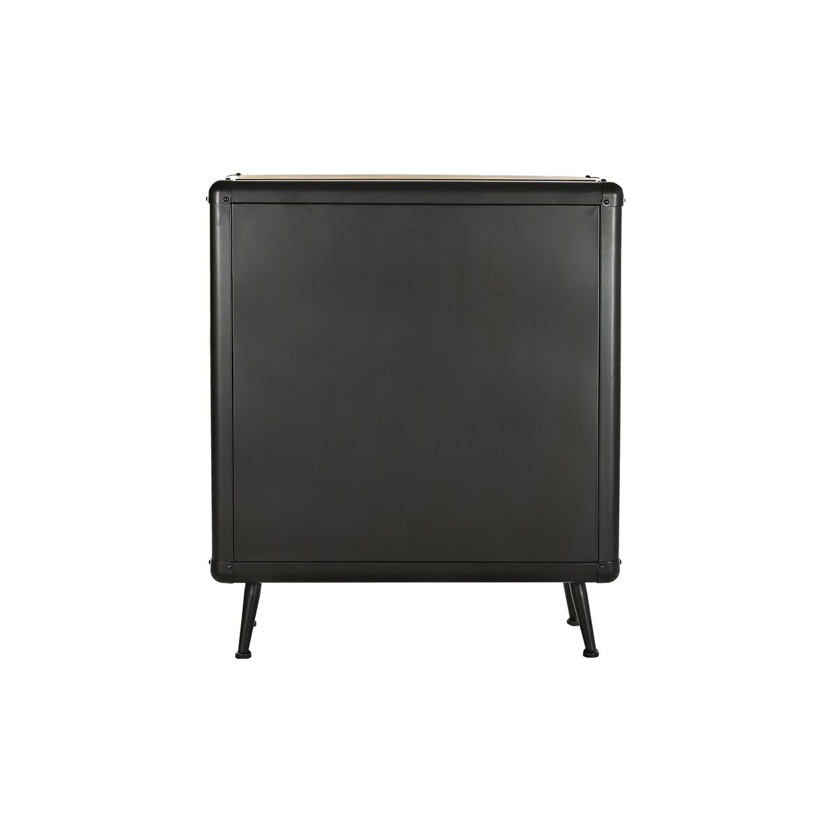 Byrå DKD Home Decor Gran Svart Metall Brun (80 x 40 x 95 cm) - 2