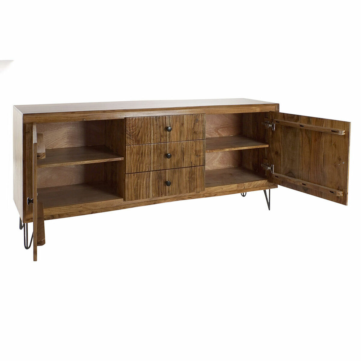 Skänk DKD Home Decor Brun 178 x 40 x 77 cm Akaciaträ - 6