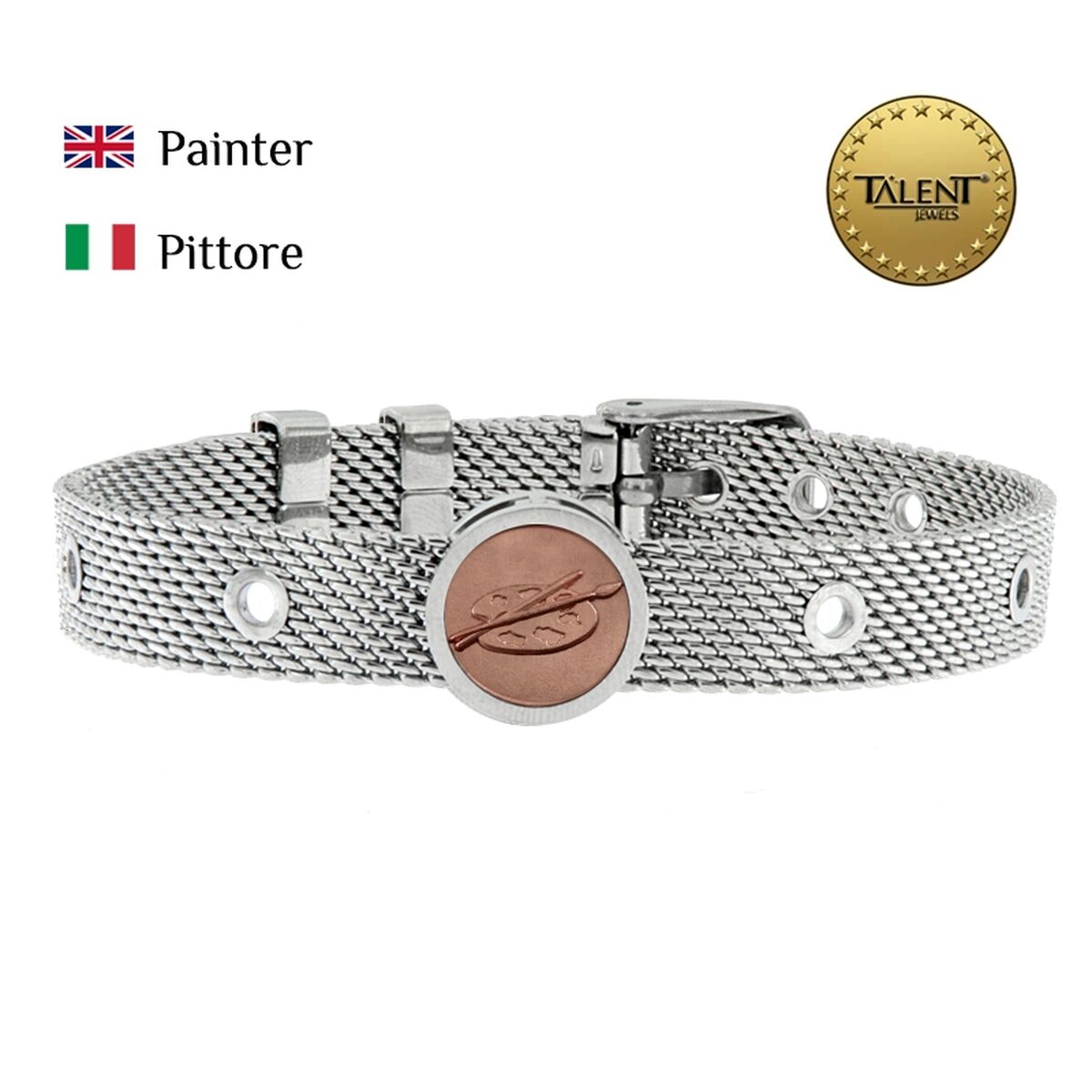 Unisexarmband Painter Talent Jewels TJA-3-11-02-1-235 Silvrig - 2