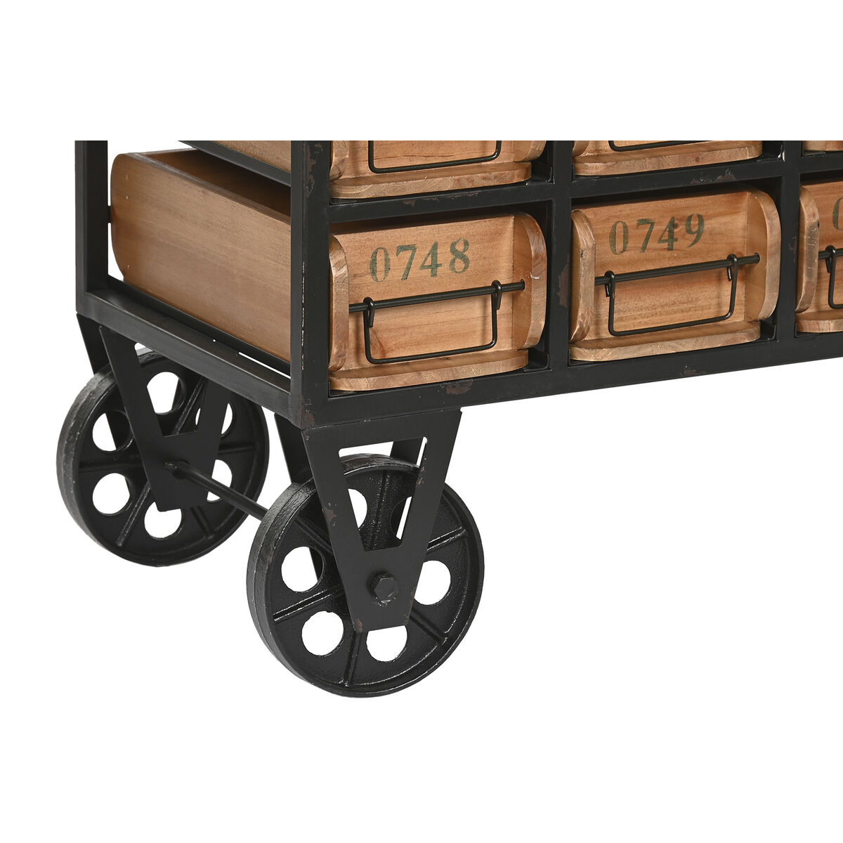 Byrå Home ESPRIT Metall Gran Vintage 142 x 30 x 50 cm - 4