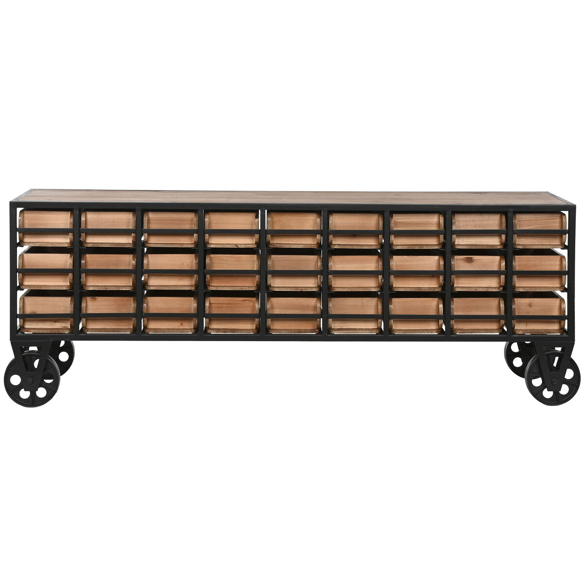 Byrå Home ESPRIT Metall Gran Vintage 142 x 30 x 50 cm - 2