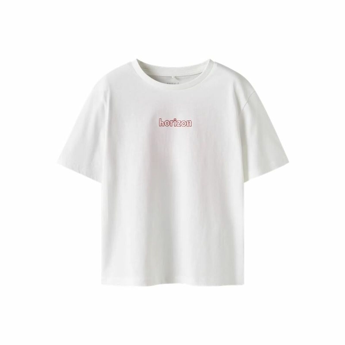 Barn T-shirt med kortärm Name It Nkffalaura Ss Vit