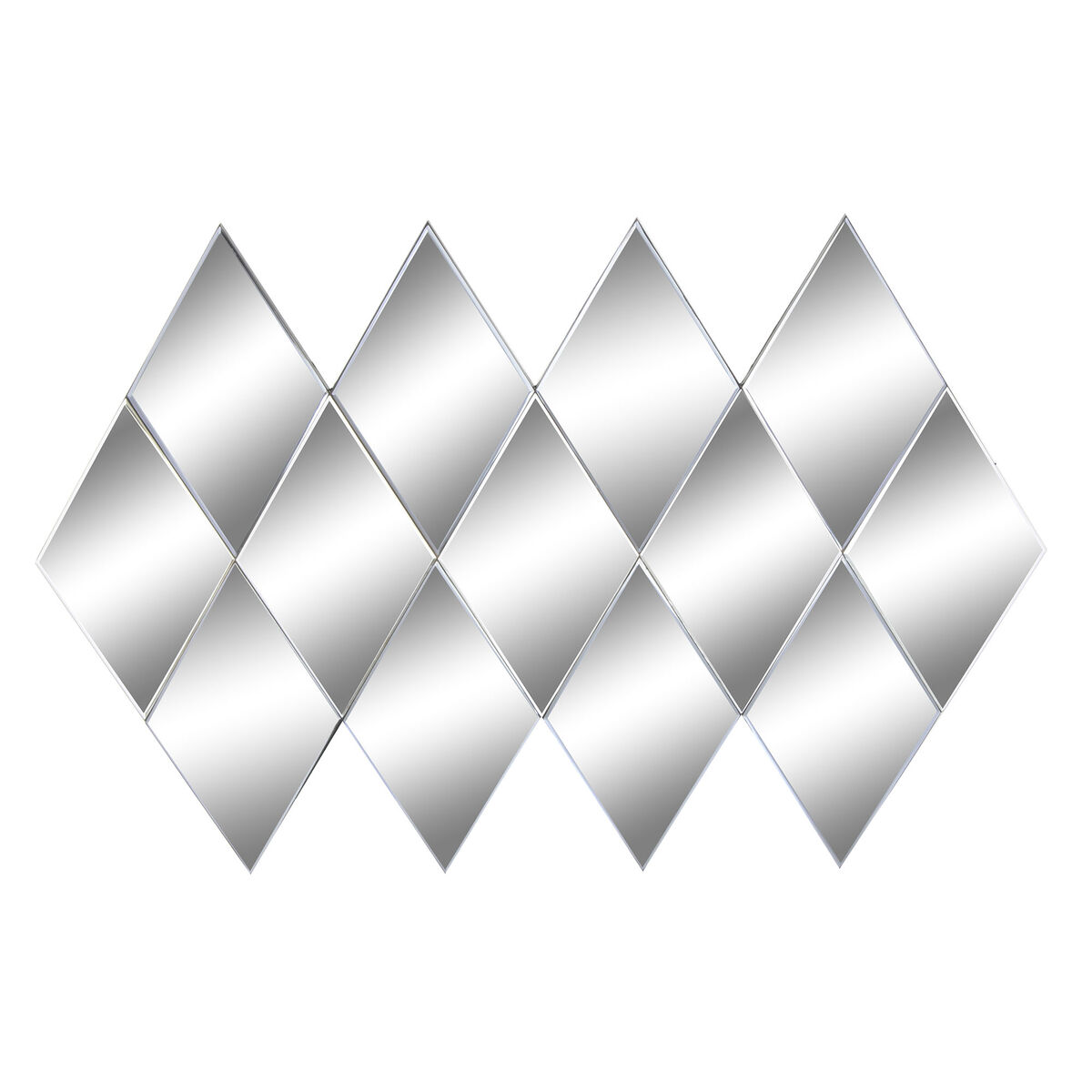 Väggspegel DKD Home Decor Svart Modern Romb 120 x 2 x 80 cm - 6