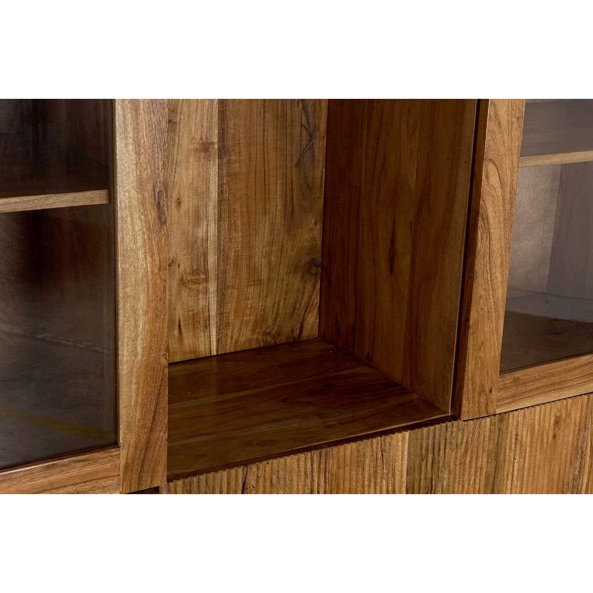 Visningsställ DKD Home Decor 145 x 40 x 162 cm Glas Akaciaträ - 5