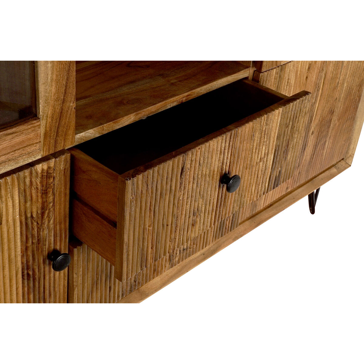 Visningsställ DKD Home Decor 145 x 40 x 162 cm Glas Akaciaträ - 8