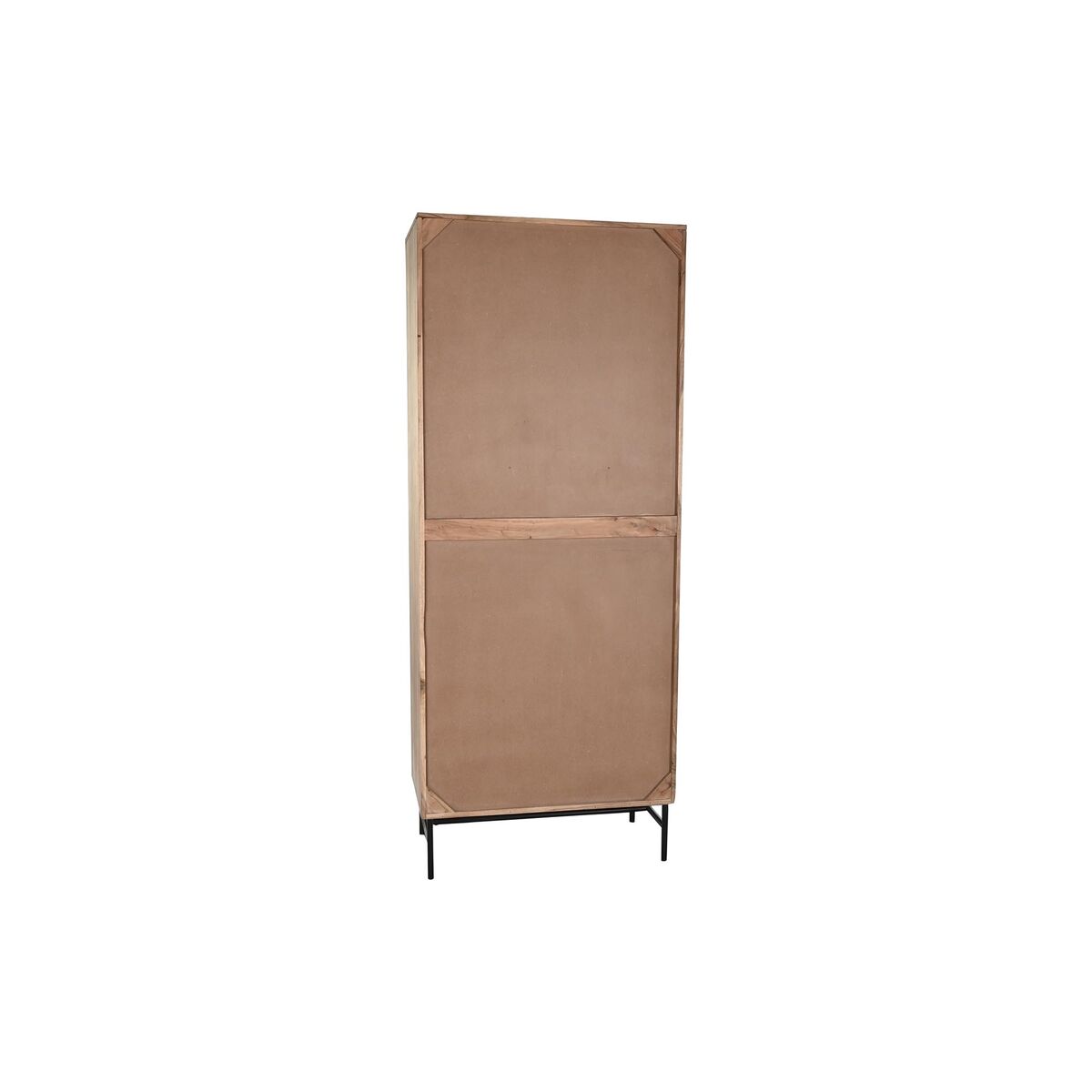 Visningsställ DKD Home Decor 80 x 40 x 197 cm Glas Aluminium Akaciaträ - 2