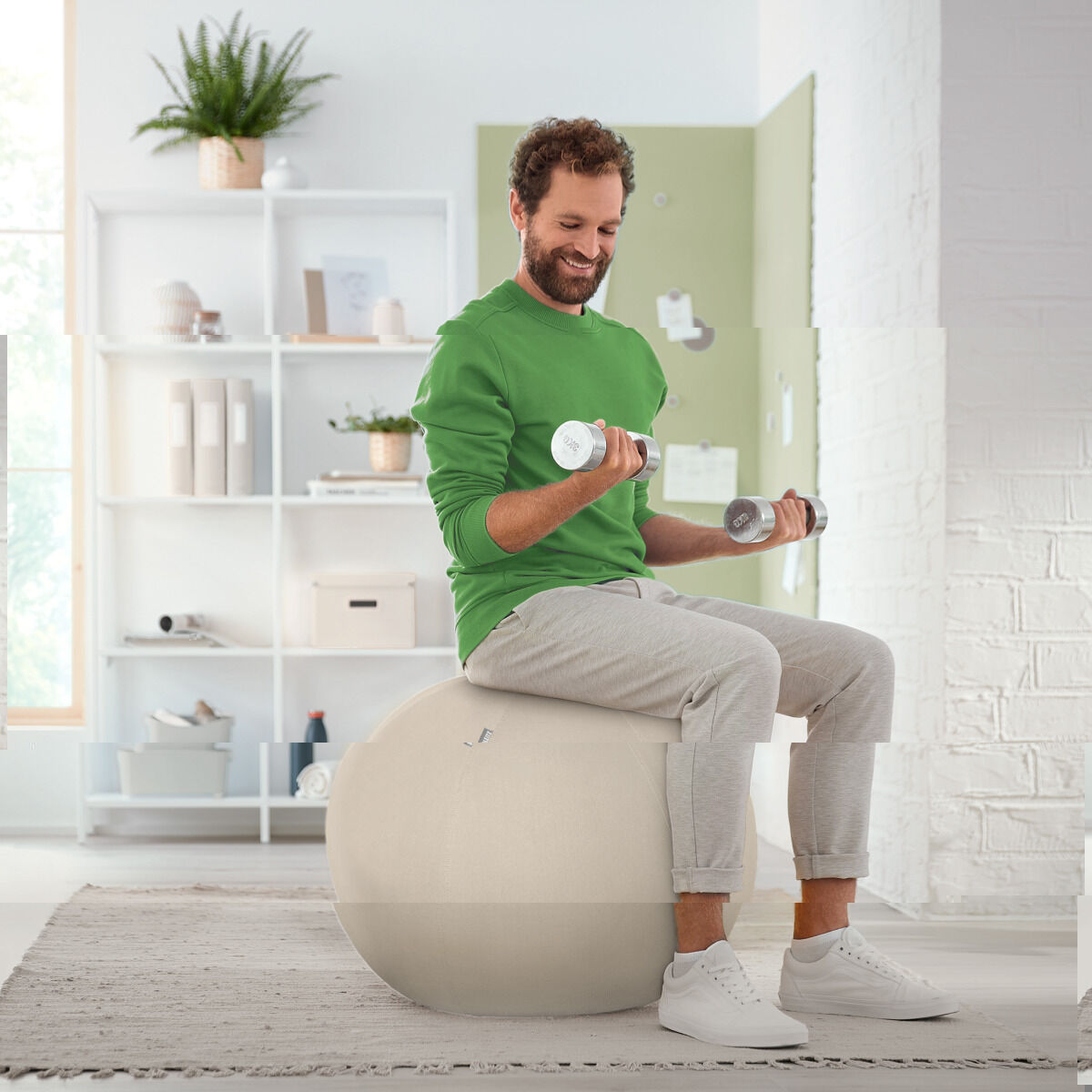 Uppblåsbar sits Leitz ["Ergo Active"] Grå - 7