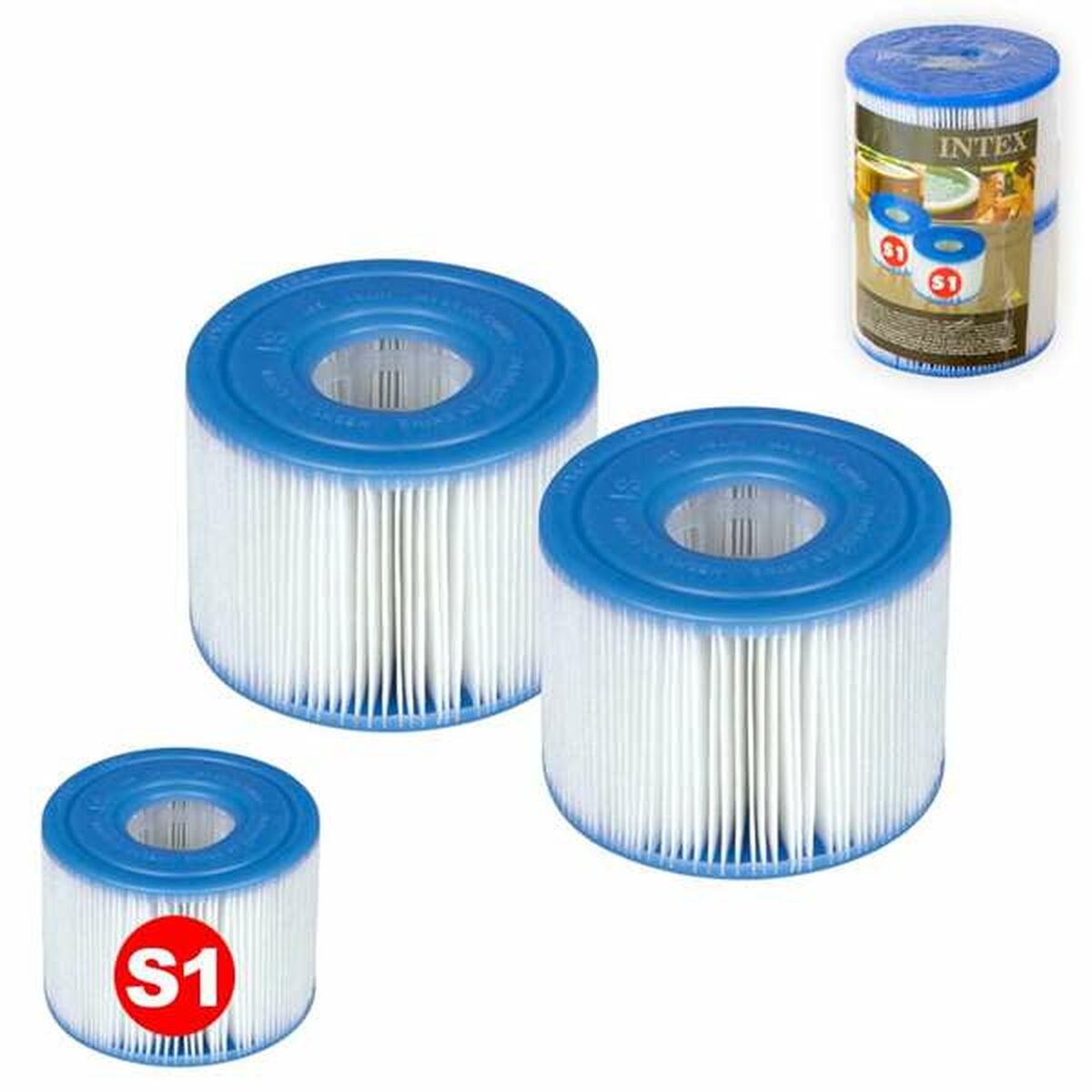 Simbassängsfilter Intex PureSpa S1 4 antal - 2
