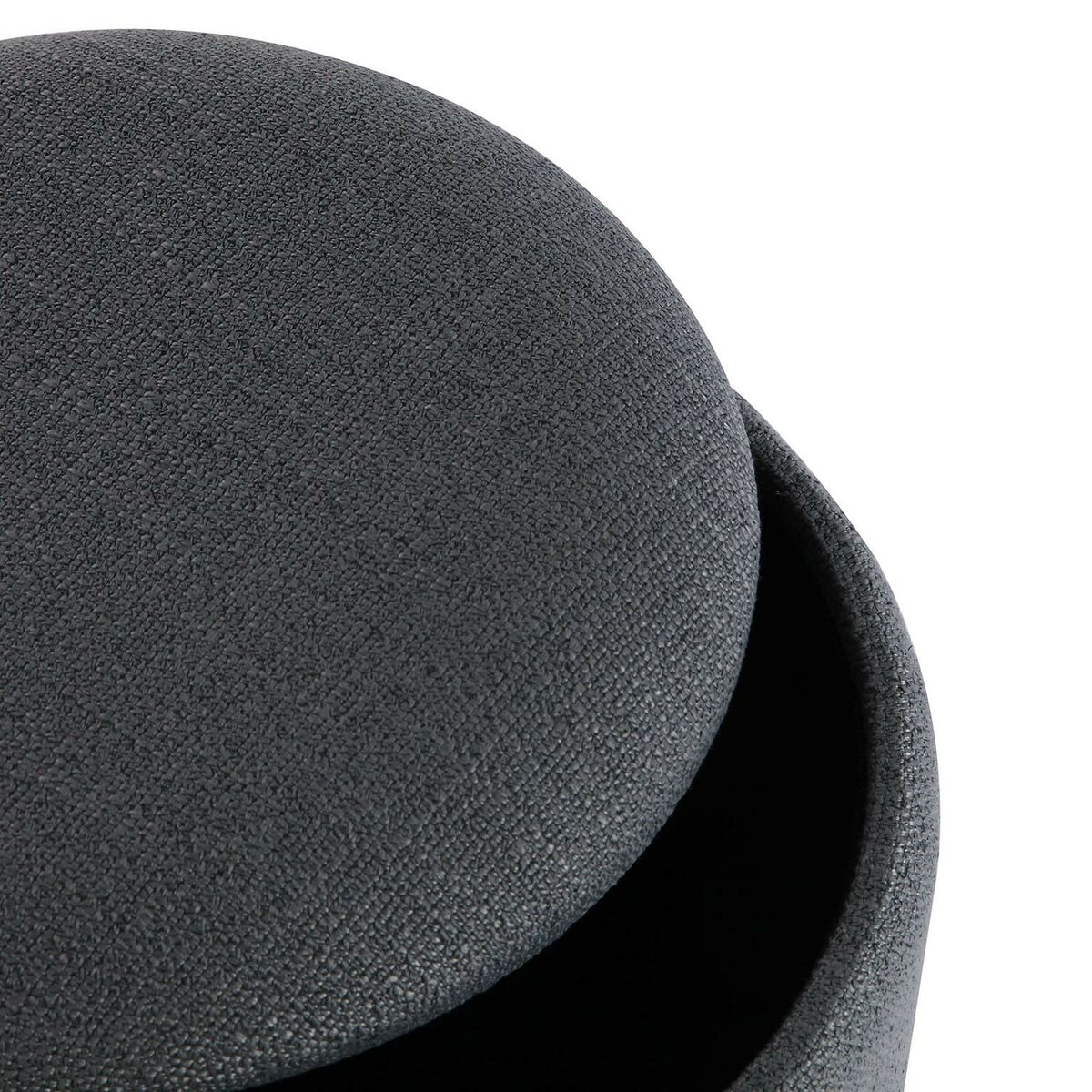 Avtagbar puff Versa Grå Bambu Trä MDF - 2