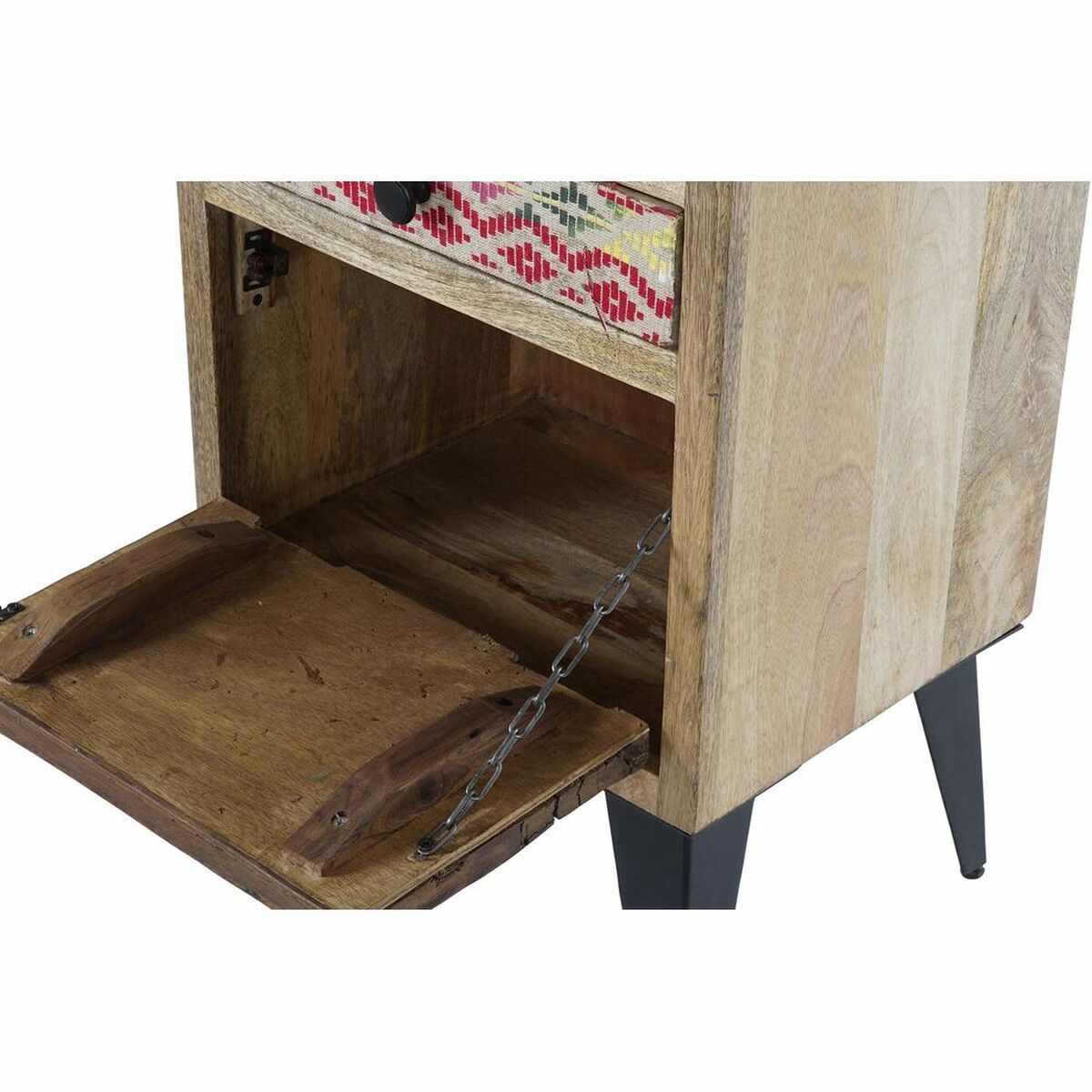 Byrå DKD Home Decor Metall Mangoträ (45 x 35 x 120 cm) - 5