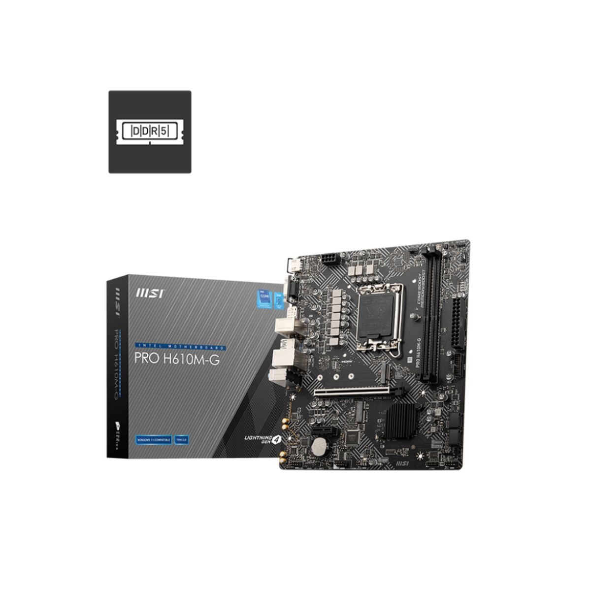 Moderkort MSI PRO H610M-G 1700 INTEL H610 LGA 1700