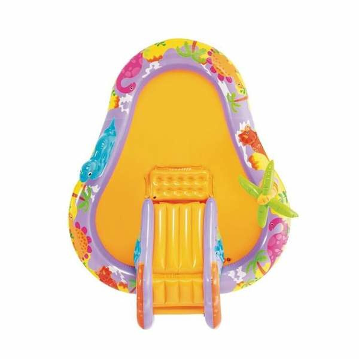 Uppblåsbar plaskpool för barn Intex Dino Park 201 x 157 x 69 cm - 3