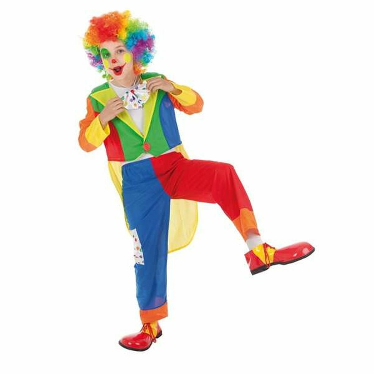 Maskeraddräkt för barn Tino Clown (3 Delar) - 2