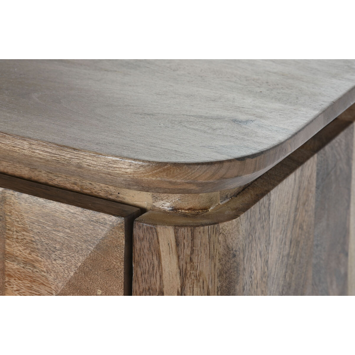 Skänk DKD Home Decor Naturell Svart Metall Mangoträ (140 x 40 x 82 cm) - 7
