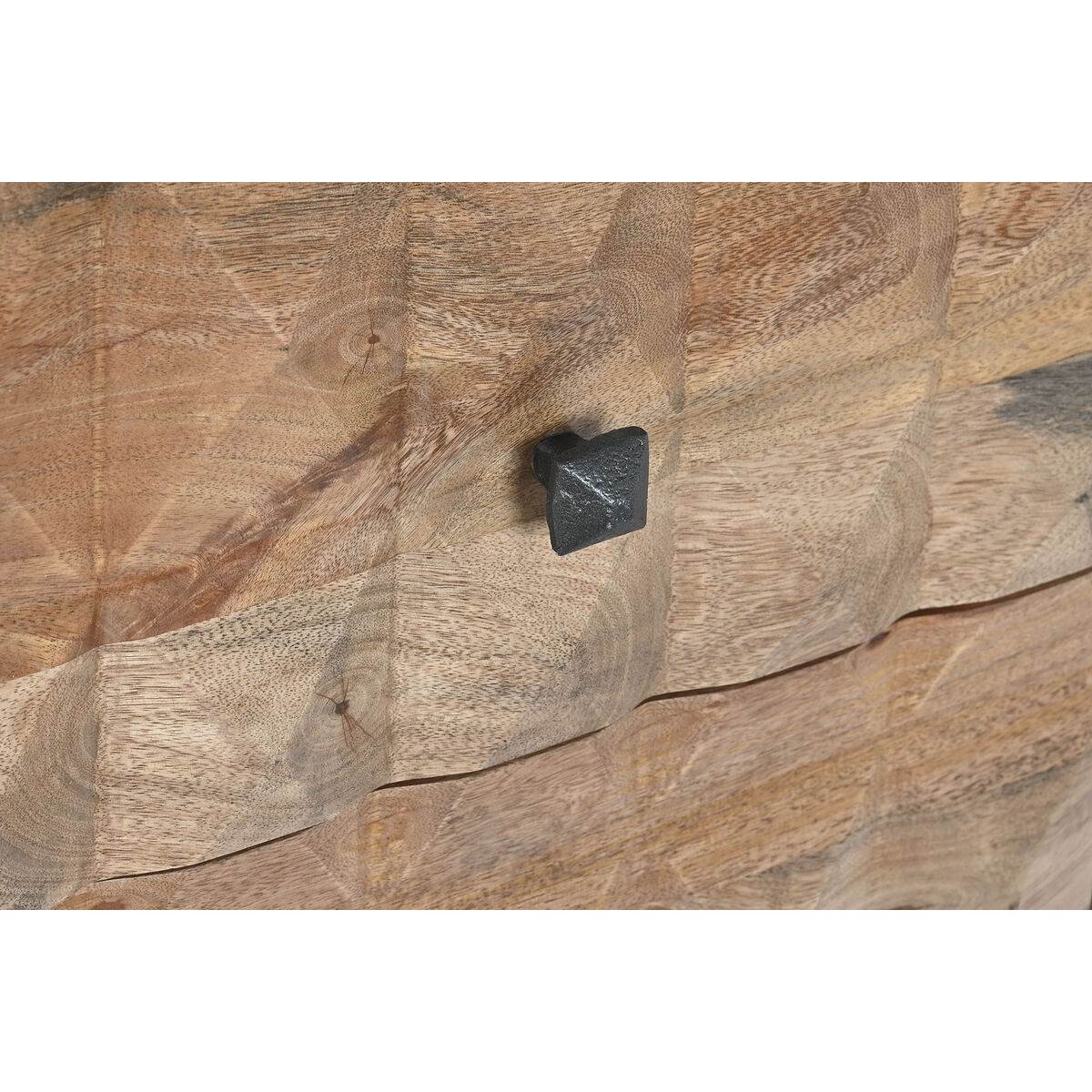 Skänk DKD Home Decor Naturell Svart Metall Mangoträ (140 x 40 x 82 cm) - 6