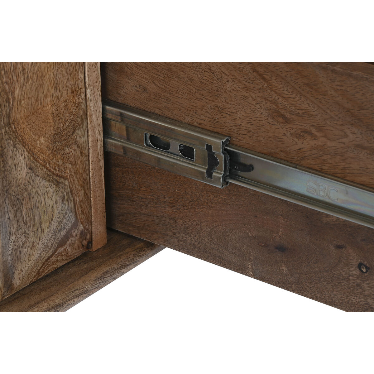 Skänk DKD Home Decor Naturell Svart Metall Mangoträ (140 x 40 x 82 cm) - 5