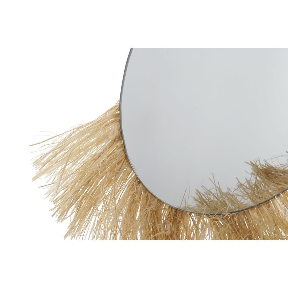 Väggspegel DKD Home Decor Brun Naturell Kolonial Frans 30 x 1 x 40 cm - 4